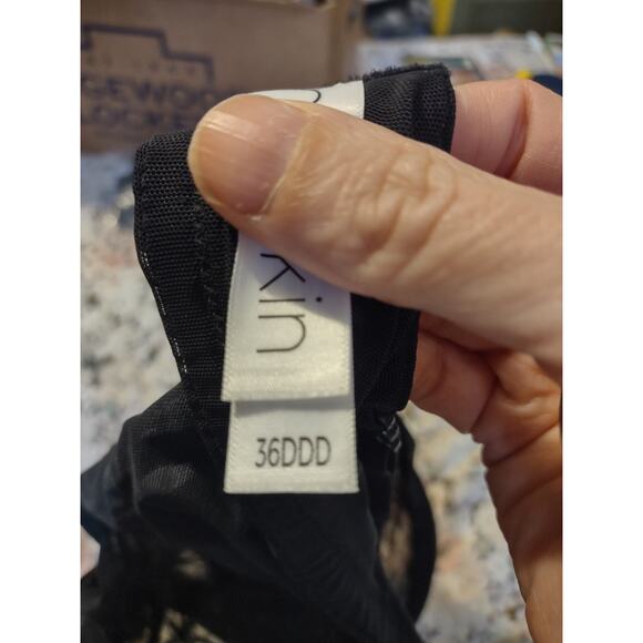 Nueskin Mesh Bra 36DDD Black - Picture 3 of 5